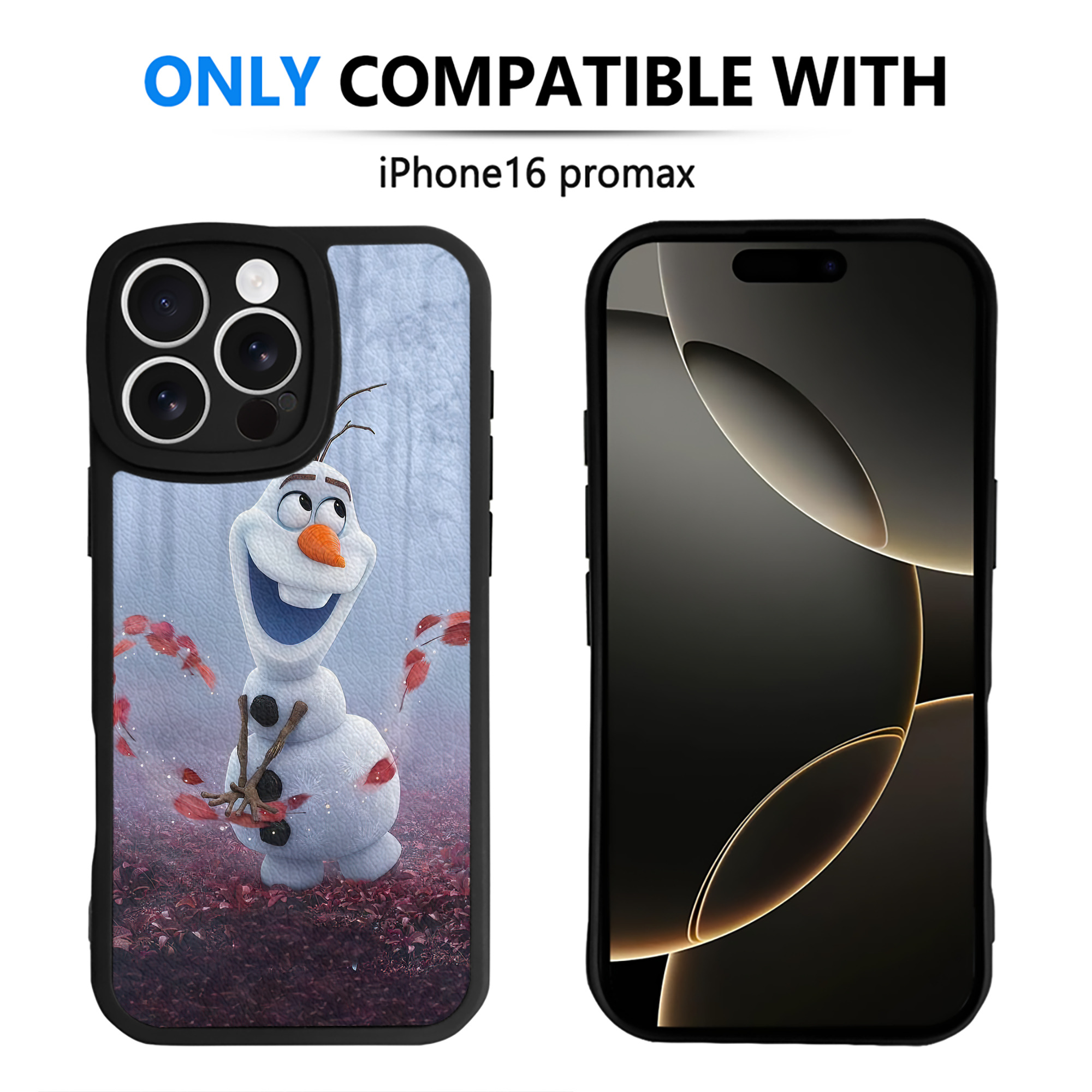（画像用） アナと雪の女王 アンナ エルサ Frozen Anna Elsa 【iPhone 16シリーズ対応】シリコンスマホケース（レザー調） 材質：シリコン